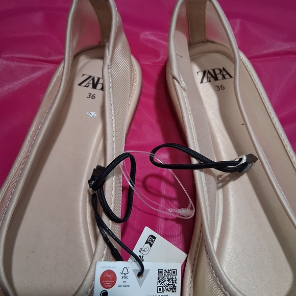 Zara Cream Ballet Flats for Women - Picture 3 of 6